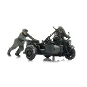 Panne : Zündapp avec side-car + 2 figurines - ARTITEC 6870750 - HO 1/87