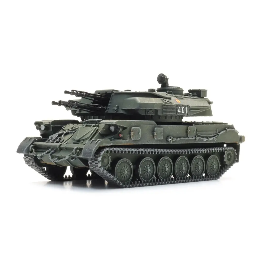 ZSU 23-4 Shilka sur wagon de transport - ARTITEC 6870726 - HO 1/87