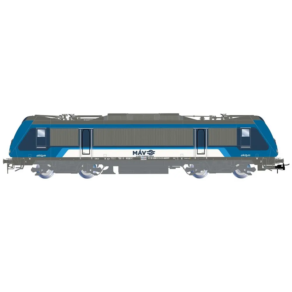 Locomotive électrique 490 010 livrée bleue - Rivarossi HR2995S - HO 1/87 - Akiem/MÁV - Ep VI - Digital sound - 2R 