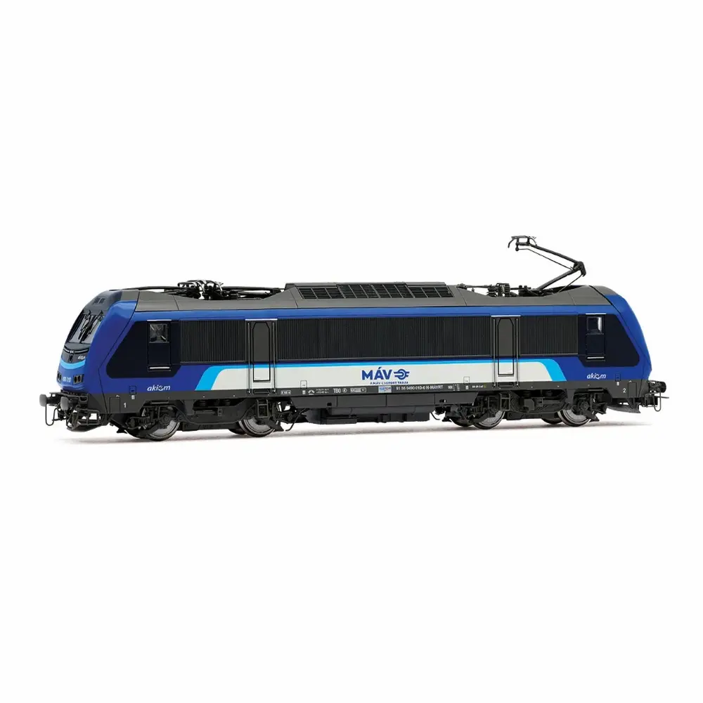 Locomotive électrique 490 010 livrée bleue - Rivarossi HR2995S - HO 1/87 - Akiem/MÁV - Ep VI - Digital sound - 2R 