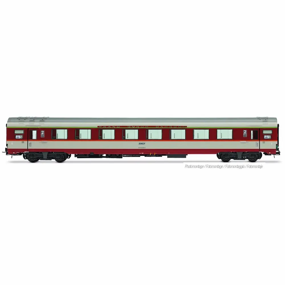 Voiture complémentaire « Le Capitole » 1985, B8u (ex-A8u) - Jouef HJ4203 - HO 1/87 - SNCF - Ep IV - 2R