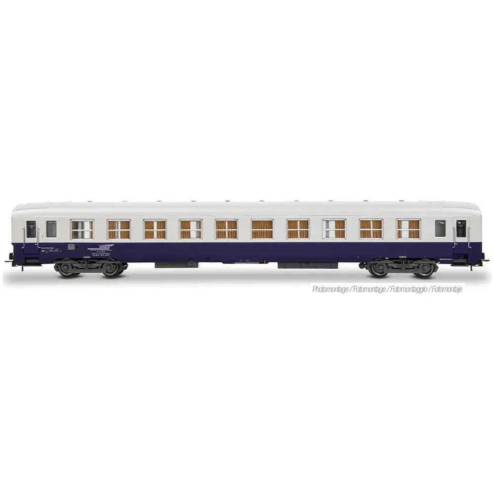 Voiture de cantonnement  type DEV AO - SNCF - livrée bleue / blanche - JOUEF HJ4216 - HO 1/87 - Ep. IV V