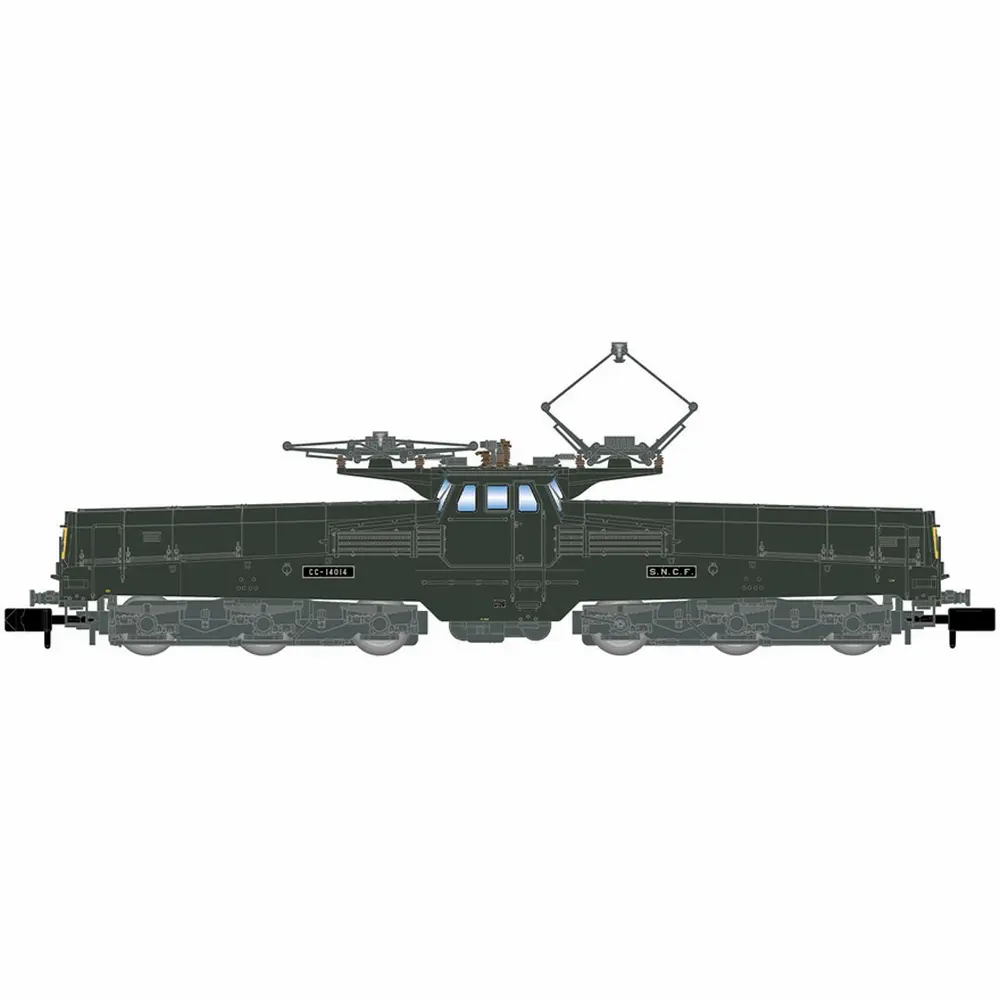 Locomotive électrique CC 14014 en livrée verte/jaune - Arnold HN2584 - N 1/160 - SNCF - Ep IV - Analogique - 2R