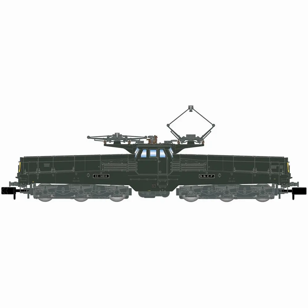  Locomotive électrique CC 14014 en livrée verte/jaune - Arnold HN2584S - N 1/160 - SNCF - Ep IV - Digital sound - 2R