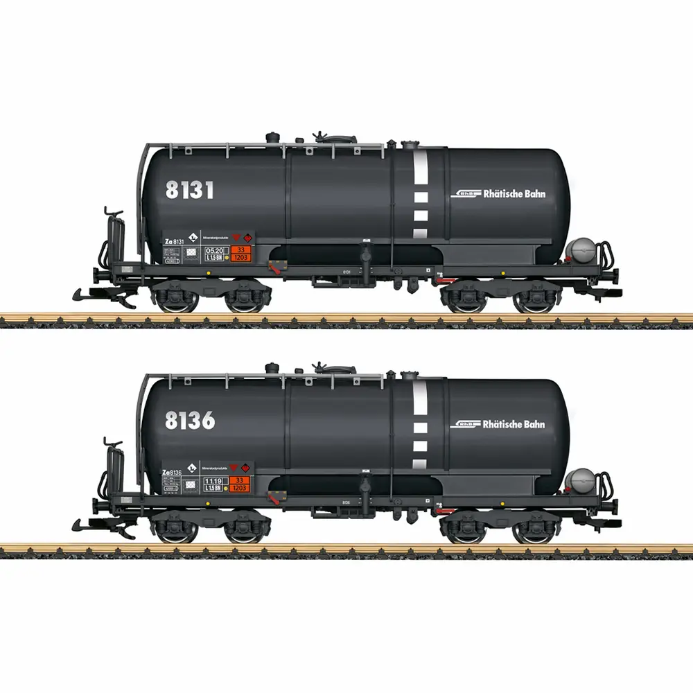 Coffret de 2 wagons citernes - LGB 47835 - G 1/22,5 - RhB - Ep VI - 2R