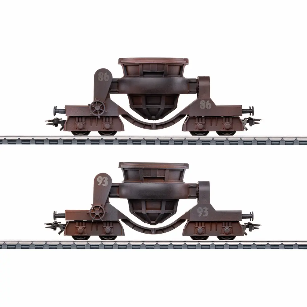 Set de 2 wagons pour le transport de scories - Märklin 46146 - HO 1/87 - Privée - Ep III-IV - 3R