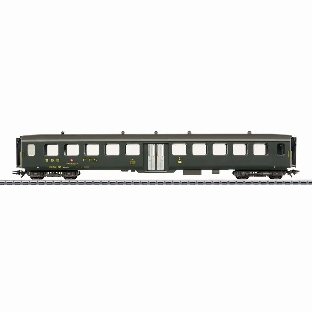 Voiture voyageurs 2de classe en acier léger - Märklin 43383 - HO 1/87 - CFF/SBB/FFS - Ep IV - 3R