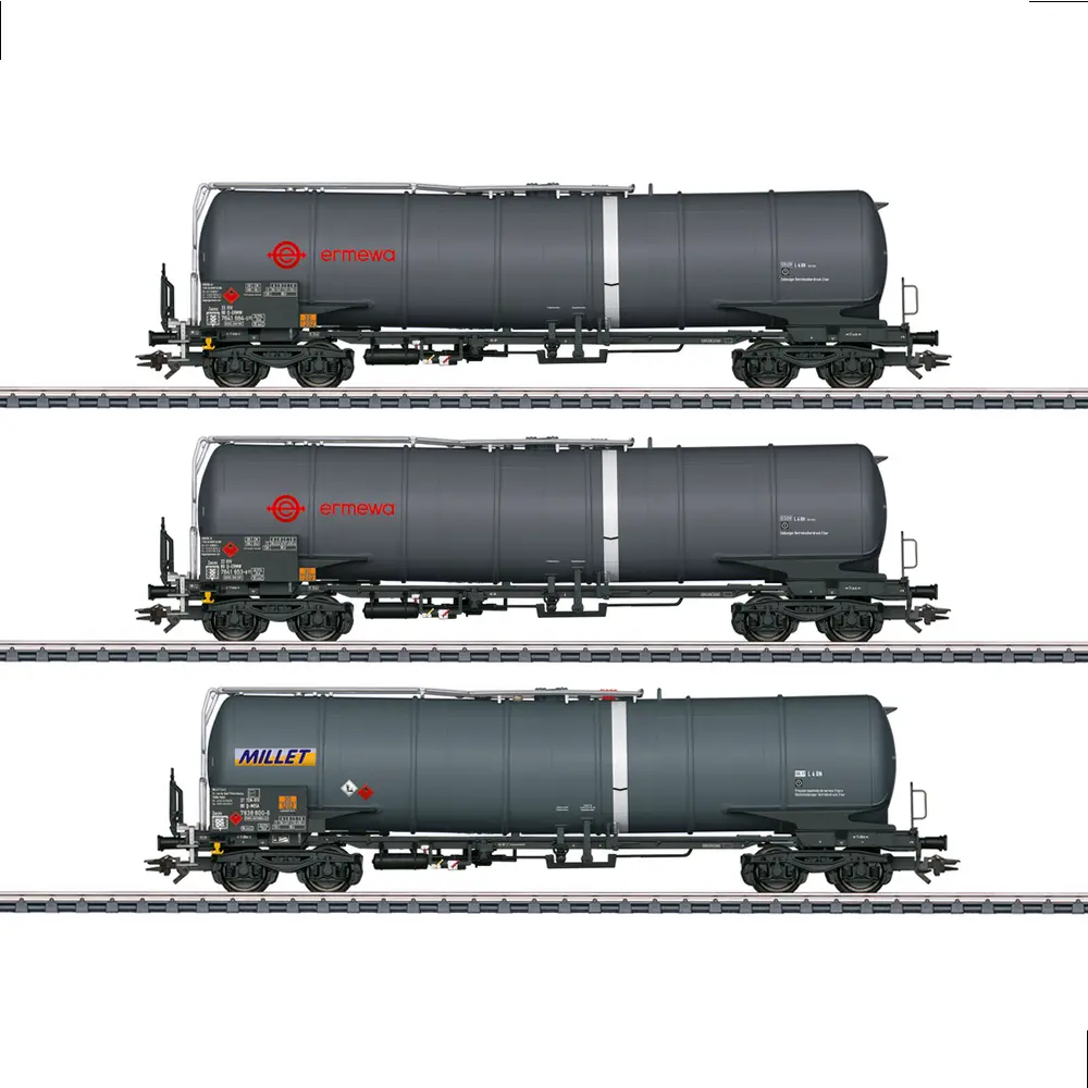 Set de 3 wagons citernes Zacns - Märklin 47551 - HO 1/87 - Privée - Ep VI - 3R