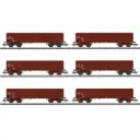 Set de 6 wagons tombereaux Eas 5949 et 5971 - Märklin 46919 - HO 1/87 - DR - Ep IV-V - 3R