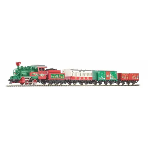 [PI57081] Coffret de démarrage de Noël locomotive à vapeur avec 3 voitures - PIKO 57081