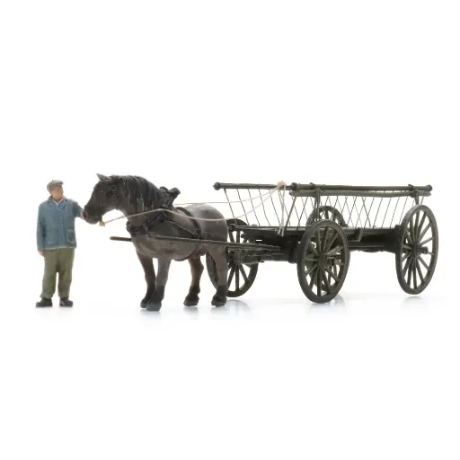 [AR387.598] Traditionnelle charrette + figurine - Artitec 387.598 - HO 1/87
