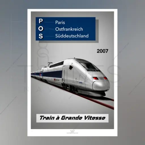 [8TTGVPOS] Poster TGV POS - A2 42.0 x 59.4 cm - 800 tonnes 8TTGVPOS