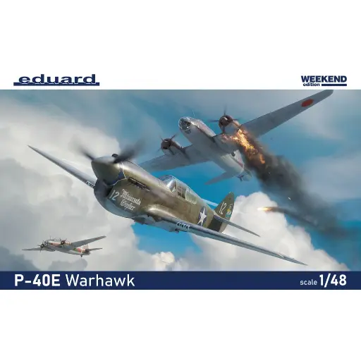 [ED84207] Avion Curtiss P-40 E Warhawk - Weekend Edition - Eduard 84207 - 1/48 