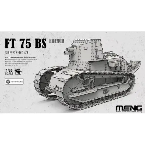 [METS-059] Char FT 75 BS français - Meng TS-059 - 1/35