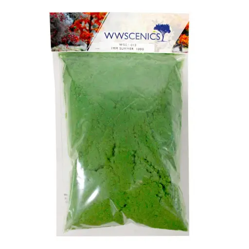 [WSG1013] Gazon statique 1 mm Été 100 g - wwscenics WSG1013