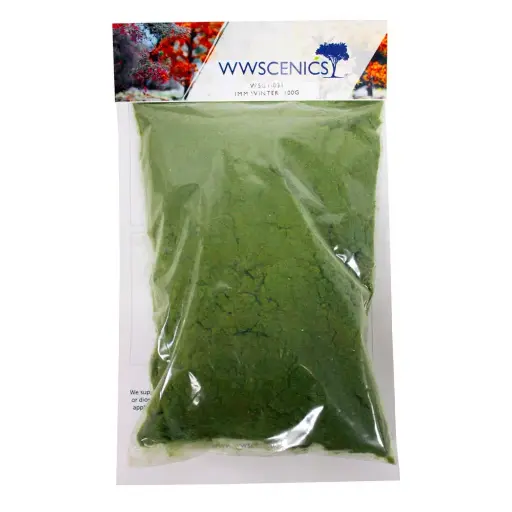 [WSG1031] Gazon statique 1 mm Hiver 100 g - wwscenics WSG1031