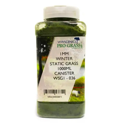 [WSG1036] Bidon gazon statique 1 mm Hiver 1000 ml - wwscenics WSG1036