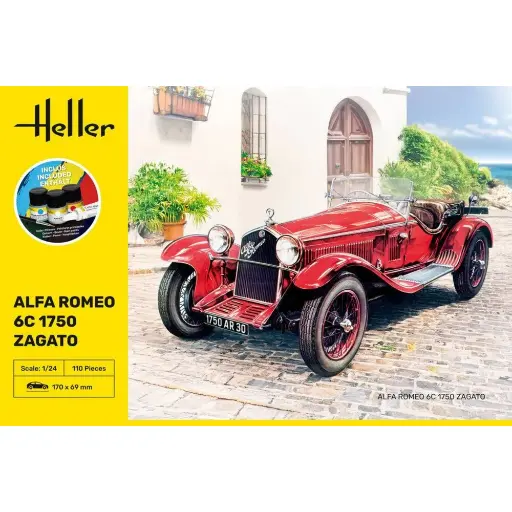 [HE56715] Alfa Romeo 1750cc Zagato - Heller 56715 - 1/24 