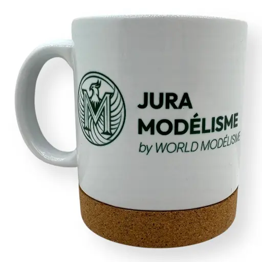 [JMMUG] Mug Jura Modélisme by World Modélisme "Le café, c'est mon train train quotidien !"