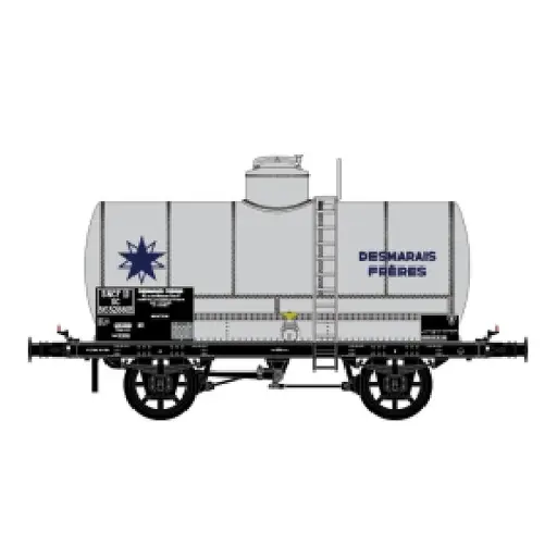 [LS30455] Wagon citerne OCEM sans passerelle gris DESMARAIS FRERES - LS Models 30455 - HO 1/87 - SNCF - Ep IIIa - 2R