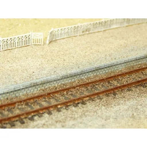 [BM213001] Murs et bordures de quai 150 cm - Bois Modélisme 213001 - N 1/160