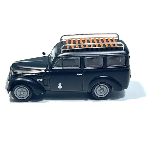 [RECB202] Voiture Renault Juvaquatre Noire "Gendarmerie" - REE CB 202 - HO 1/87 