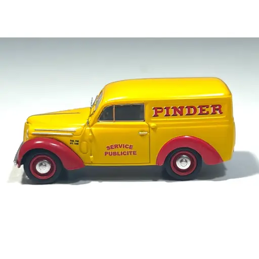 [RECB213] Voiture Renault Juvaquatre "PINDER" - REE CB 213 - HO 1/87