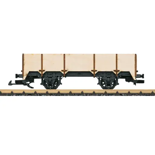 [LG41035] Wagon tombereau ouvert à bords hauts avec carrosserie en bois, kit - LGB 41035 - G 1/22,5 - 2R