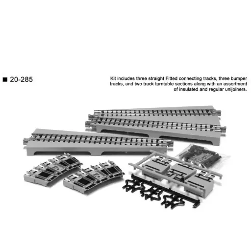 [KAK20-285] Kit d'extension pour plateau tournant droit - Kato K20-285 - N 1/160 
