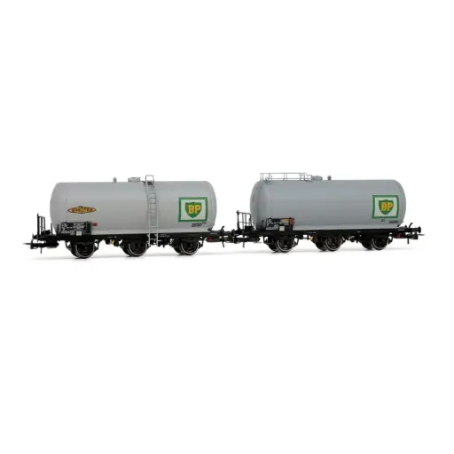 [HJ6247] Set de 2 wagons citernes à 3 essieux BP - Jouef HJ6247 - HO 1/87 - SNCF - Ep. IV - 2R