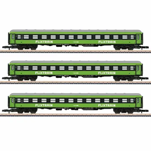 [MA87403] Coffret de 3 voitures express grandes lignes - Märklin 87403 - Z 1/220 - Flixtrain - Ep VI - 2R