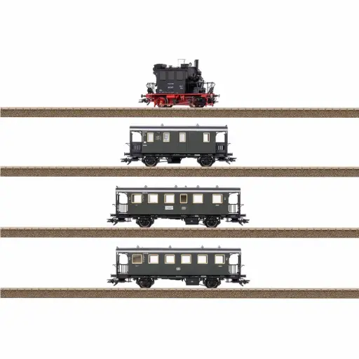 [TR21229] Coffret de train « Spalter Bockl » - Trix 21229 - HO 1/87 - DB - Ep III - Digital sound - 2R