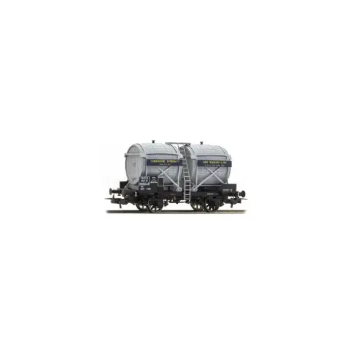 [LS30560] Wagon citerne OCEM Bi-foudres, sans guérite, gris, CIWL - LS Models 30560 - HO 1/87 - SNCF - Ep IIIa - 2R
