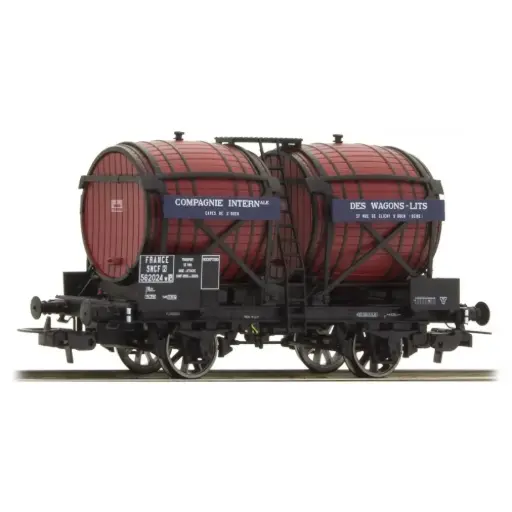 [LS30561] Wagon citerne OCEM 19 Bi-foudres, brun, CIWL - LS Models 30561 - HO 1/87 - SNCF - EP.IIIa - 2R 