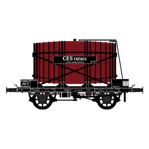 [LS30563] Wagon citerne OCEM Monofoudre, sans guérite, brun, CES FRERES - LS Models 30563 - HO 1/87 - SNCF - EP.III - 2R