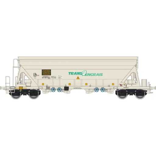 [AL065325] Wagon trémie Tapps blanc "Trans Engrais" - Albert Modell 065325 - HO 1/87 - SNCF - Ep V - 2R