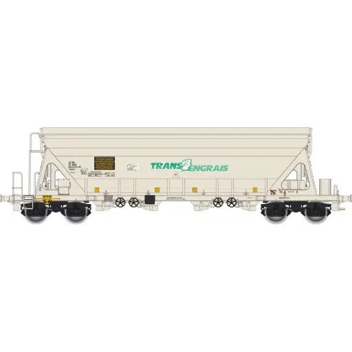 [AL065326] Wagon trémie Tapps blanc "Trans Engrais" - Albert Modell 065326 - HO 1/87 - SNCF - Ep V - 2R