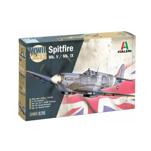 [IT1482] Avion As sur Spitfire Mk.V / Mk.IX - Italeri 1482 - 1/72