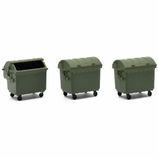 [MA211080] 3 poubelles vertes - Mafen 211080 - N 1/160