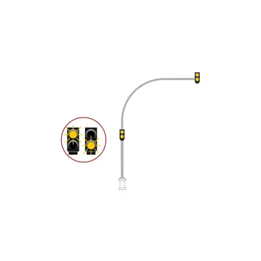 [MA383010] Feu de circulation jaune clignotant - Mafen 383010 - N 1/160