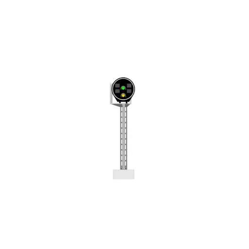 [87T913218] Signal Disque avec 2 LEDs (vert/jaune) - 87Train 913218 - HO 1/87 - SNCF