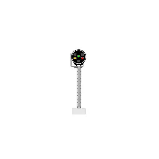 [87T913219] Signal Disque avec 3 LEDs (vert/jaune/rouge) - 87Train 913219 - HO 1/87 - SNCF 