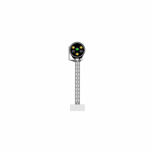 [87T913221] Signal à disque avec 4 LED (3 jaune/vert) - 87Train 913221 - HO 1/87 