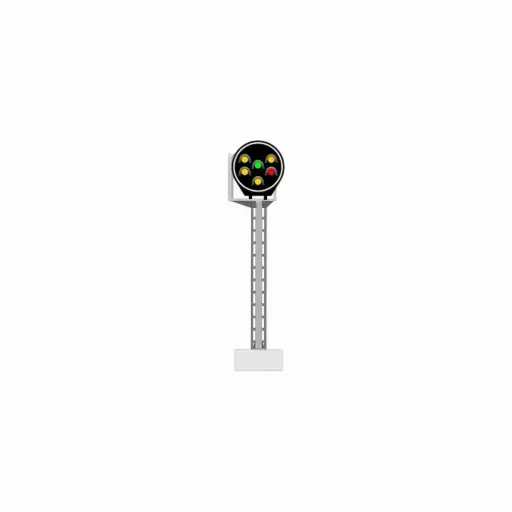 [87T913222]  Signal à disque avec 6 LED (4 jaune/vert/rouge) - 87Train 913222 - HO 1/87