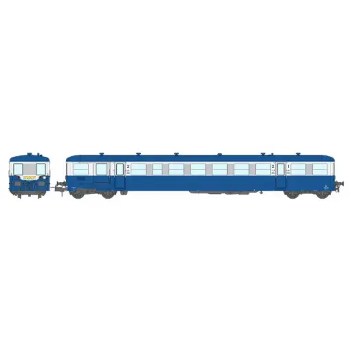 [REVB447] Remorque d'autorail modernisée unifiée XR ABD 8274, bleu, Dijon - Ree Modèles VB447 - HO 1/87 - SNCF - Ep IV-V - 2R