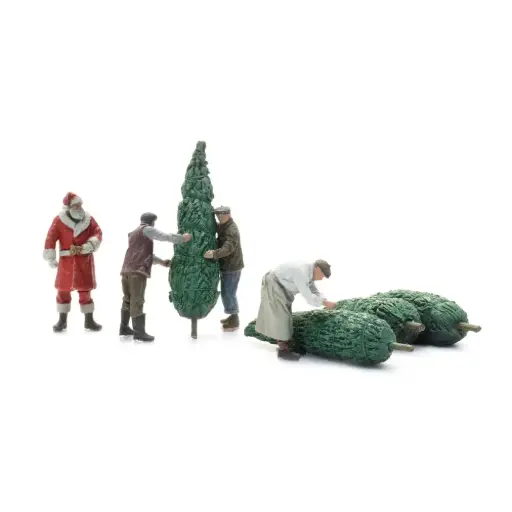 [AR5870165] Le Père Noël charge des sapins de Noël - Artitec 5870165 - HO 1/87 
