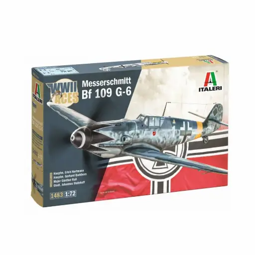 [IT1483] Avion de chasse Messerschmitt Bf 109 G-6 Aces -Italeri 1483 - 1/72 