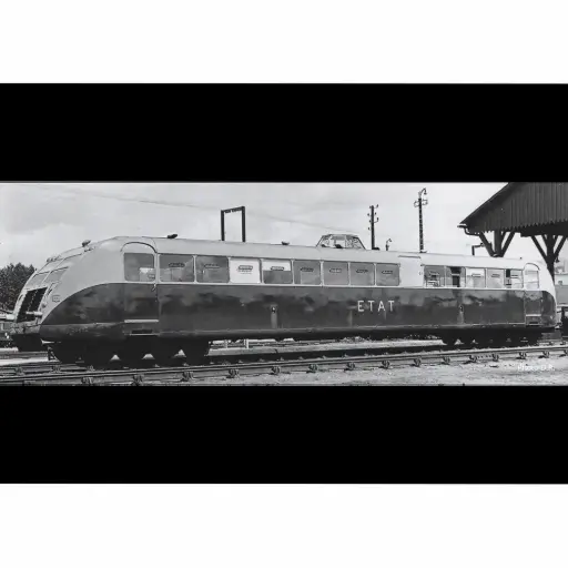 [FU2288-1] Autorail Bugatti WLG 400cv ZZy 24422 version courte, rouge rubis/gris, dépôt de Batignolles-Remblai - Fulgurex 2288/1 - HO 1/87 - ETAT - Ep II - Digital sound - 2R