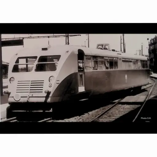 [FU2289-2] Autorail Bugatti WLG 400cv ZZK 203 version allongée, bleu/crème, dépôt de Paris-Bercy - Fulgurex 2289/2 - HO 1/87 - PLM - Ep II - Digital sound - 2R