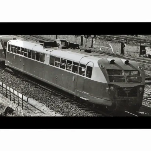 [FU2289-4] Autorail Bugatti WLG 400cv XB 3003 version allongée, rouge/crème, dépôt de Villeneuve - Fulgurex 2289/4 - HO 1/87 - SNCF - Ep III - Digital sound - 2R
